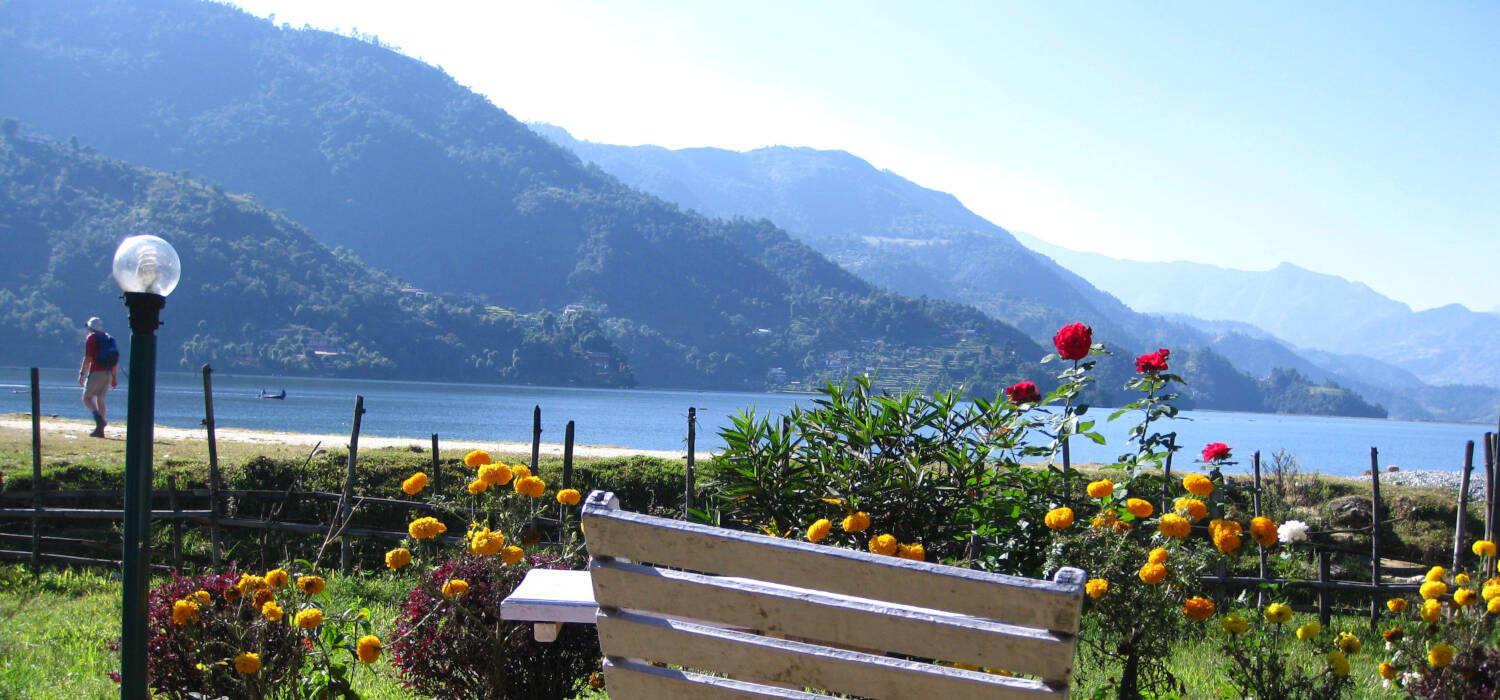 Walking distance from the gorgeous Phewa Lake